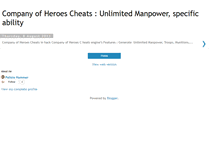 Tablet Screenshot of companyofheroescheats.blogspot.com