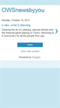 Mobile Screenshot of owsnewsbyyou.blogspot.com