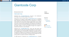 Desktop Screenshot of giantcodecorp.blogspot.com