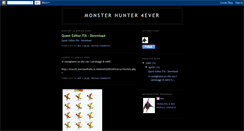 Desktop Screenshot of monsterhunter4ever.blogspot.com