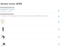 Tablet Screenshot of monsterhunter4ever.blogspot.com