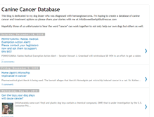 Tablet Screenshot of caninecancerdatabase.blogspot.com