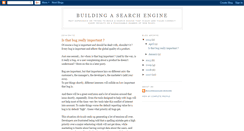 Desktop Screenshot of buildingasearchengine.blogspot.com