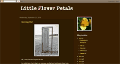 Desktop Screenshot of littleflowerpetals.blogspot.com