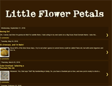 Tablet Screenshot of littleflowerpetals.blogspot.com