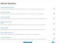 Tablet Screenshot of african-vacations.blogspot.com