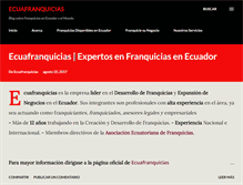 Tablet Screenshot of ecuafranquicias.blogspot.com