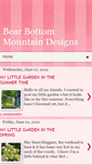 Mobile Screenshot of bearbottommountaindesigns.blogspot.com