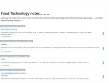 Tablet Screenshot of foodtechnologynotes.blogspot.com