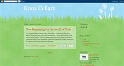 Desktop Screenshot of knoxcellars.blogspot.com