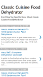 Mobile Screenshot of classic-cuisine-food-dehydrator.blogspot.com