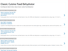 Tablet Screenshot of classic-cuisine-food-dehydrator.blogspot.com