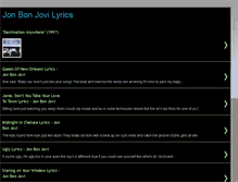 Tablet Screenshot of jonbonjovi-lyrics.blogspot.com