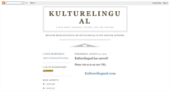 Desktop Screenshot of kulturelingual.blogspot.com