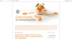 Desktop Screenshot of comunicandolacomunicacion.blogspot.com