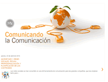 Tablet Screenshot of comunicandolacomunicacion.blogspot.com