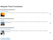 Tablet Screenshot of malaysiatravelconsultant.blogspot.com