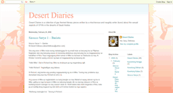 Desktop Screenshot of desert-diaries.blogspot.com