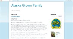 Desktop Screenshot of alaskagrownfamily.blogspot.com