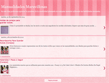 Tablet Screenshot of manualidadesmaravillosas.blogspot.com