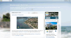 Desktop Screenshot of montenegrosummer.blogspot.com