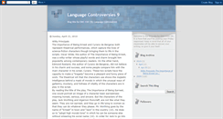 Desktop Screenshot of languagecontroversies9.blogspot.com