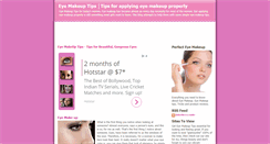 Desktop Screenshot of eyemakeuptips.blogspot.com