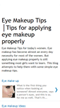 Mobile Screenshot of eyemakeuptips.blogspot.com