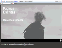 Tablet Screenshot of mercedesridocci.blogspot.com