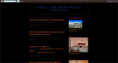 Desktop Screenshot of hotelplazamayorantigua.blogspot.com