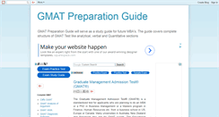 Desktop Screenshot of gmat-preparation-guide.blogspot.com