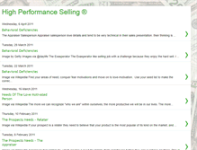 Tablet Screenshot of highperformanceselling.blogspot.com