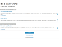 Tablet Screenshot of lonelyworld.blogspot.com