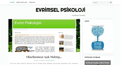 Desktop Screenshot of evrimselpsikoloji.blogspot.com