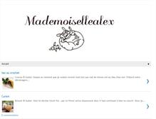 Tablet Screenshot of mademoisellealex.blogspot.com