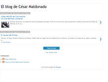 Tablet Screenshot of elblogdecesarmaldonado.blogspot.com