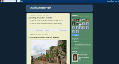 Desktop Screenshot of mcmillanreservoir.blogspot.com