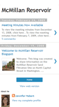 Mobile Screenshot of mcmillanreservoir.blogspot.com