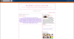 Desktop Screenshot of gimmelotsalovin.blogspot.com