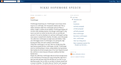 Desktop Screenshot of nikkispeech.blogspot.com