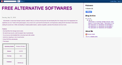 Desktop Screenshot of freealternativesoftware.blogspot.com