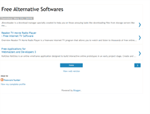 Tablet Screenshot of freealternativesoftware.blogspot.com