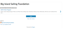 Tablet Screenshot of bigislandsailingfoundation.blogspot.com