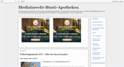 Desktop Screenshot of medizinrecht-btmg.blogspot.com