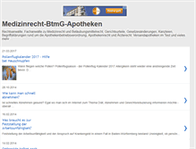 Tablet Screenshot of medizinrecht-btmg.blogspot.com