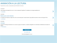 Tablet Screenshot of animacionalalectura.blogspot.com