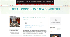 Desktop Screenshot of habeascorpuscanadacomments.blogspot.com