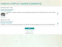 Tablet Screenshot of habeascorpuscanadacomments.blogspot.com