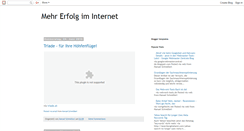 Desktop Screenshot of mehr-erfolg-im-internet.blogspot.com