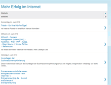 Tablet Screenshot of mehr-erfolg-im-internet.blogspot.com